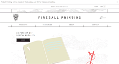 Desktop Screenshot of fireballprinting.com